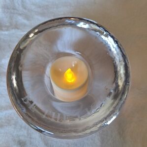 Beautiful Heavy Votive Holder By Simon Pierce